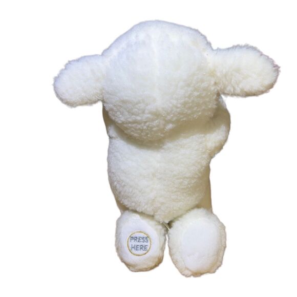 Mud Pie 10” Musical Prayer White Lamb/ Cross Plush Sings “Jesus Loves Me” Easter - Picture 6 of 9